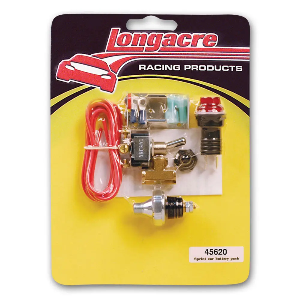 Longacre Oil Pressure Warning Light/Battery Pack Kit 1