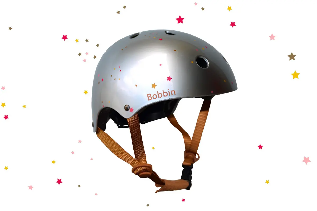 Starling Bike Helmet Silver Multi Stars 1