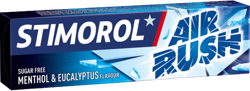 Stimorol Kaugummis Air Rush Menthol&Eucalyptus 14G 1