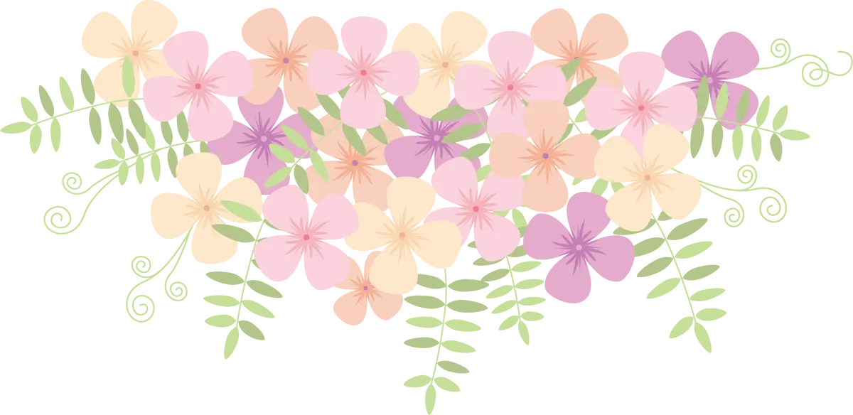Sweet Pea Cascade Paint-By-Number Mural 2