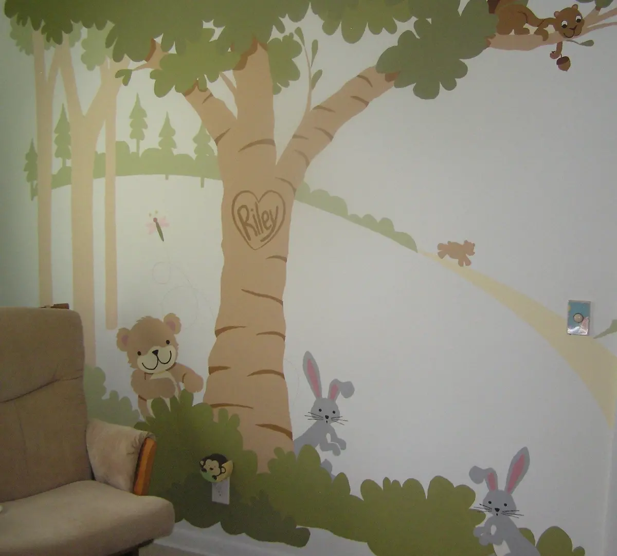 Teddy's Wooded Wonderland P1 Wall Mural 2