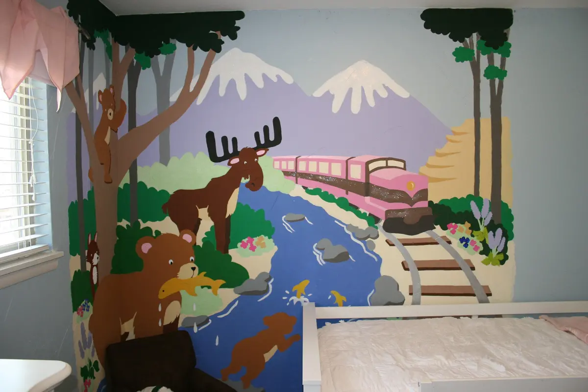 Trainin' In Alaska Wall Mural 2