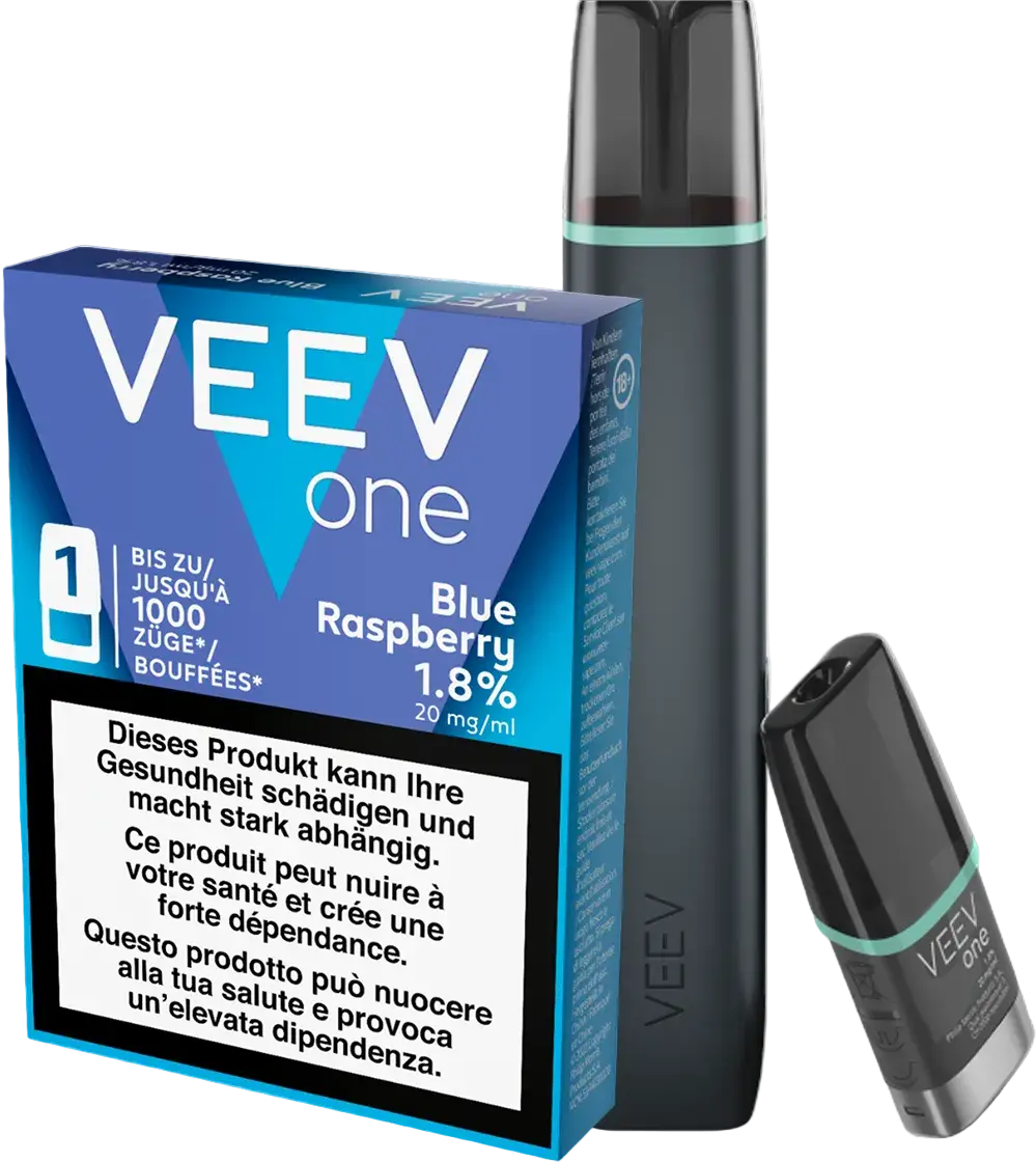 Veev Starter Kit Blue Mint + Blue Raspberry Pod 1