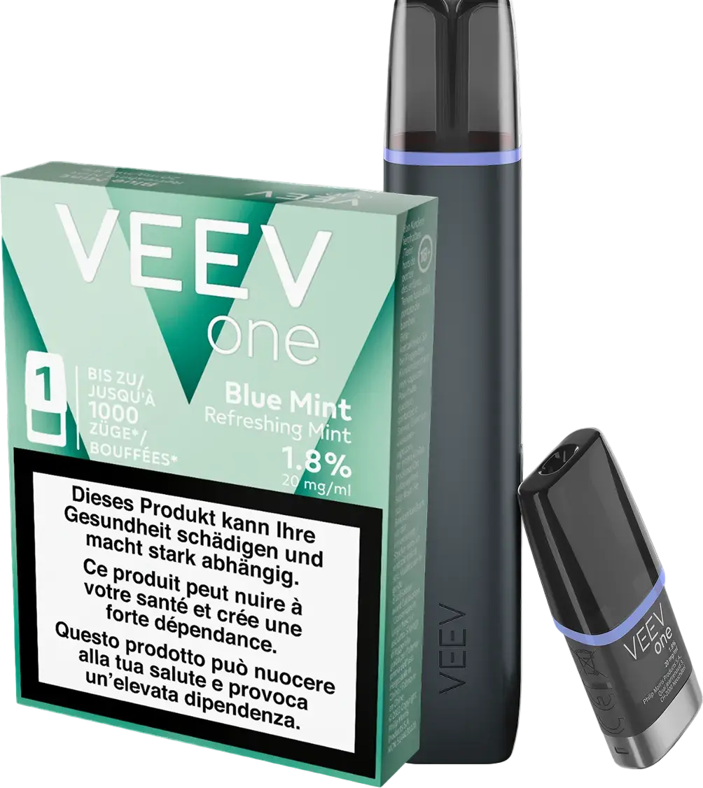 Veev Starter Kit Blue Raspberry + Blue Mint Pod 1