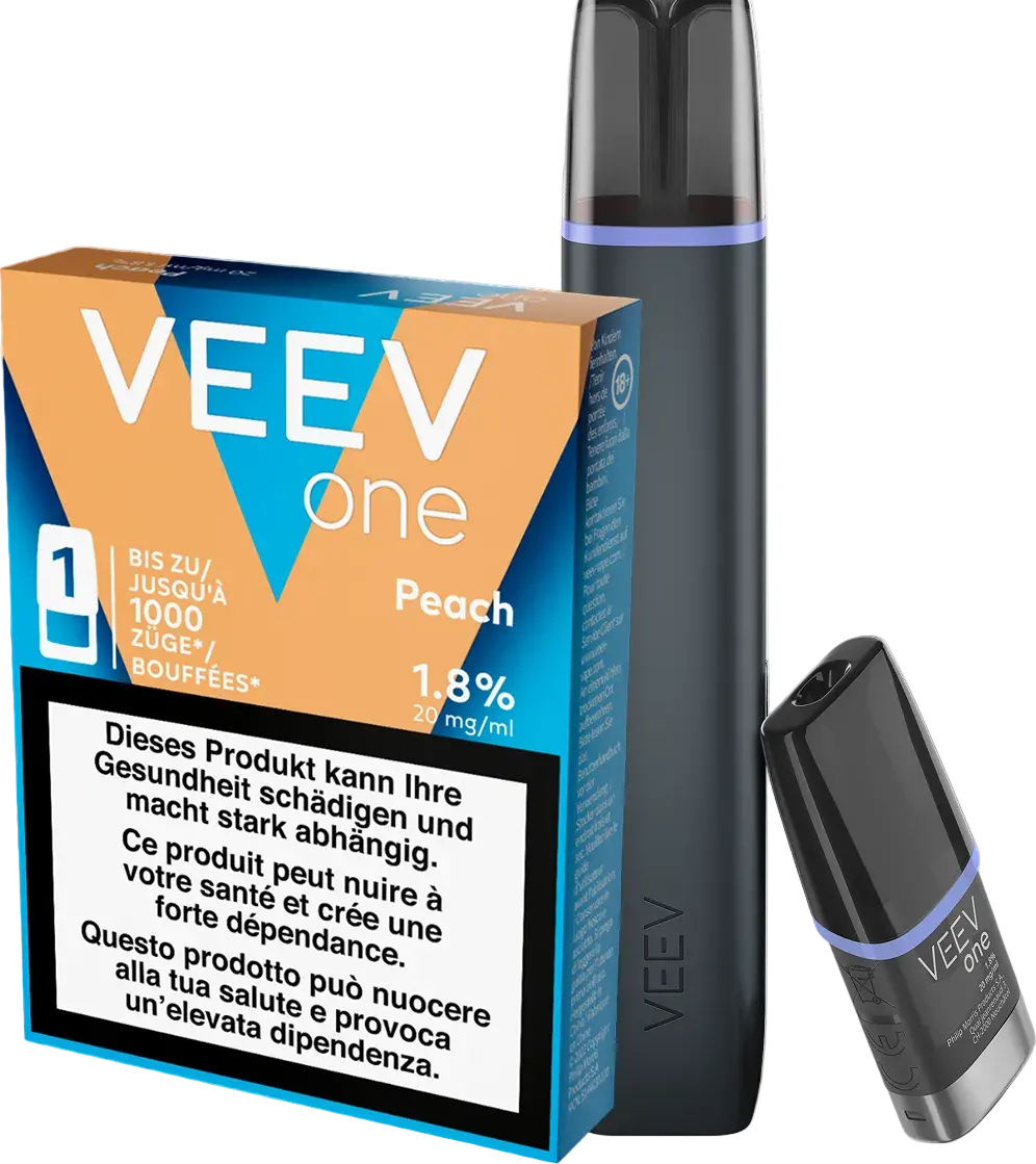 Veev Starter Kit Blue Raspberry + Peach Pod 1