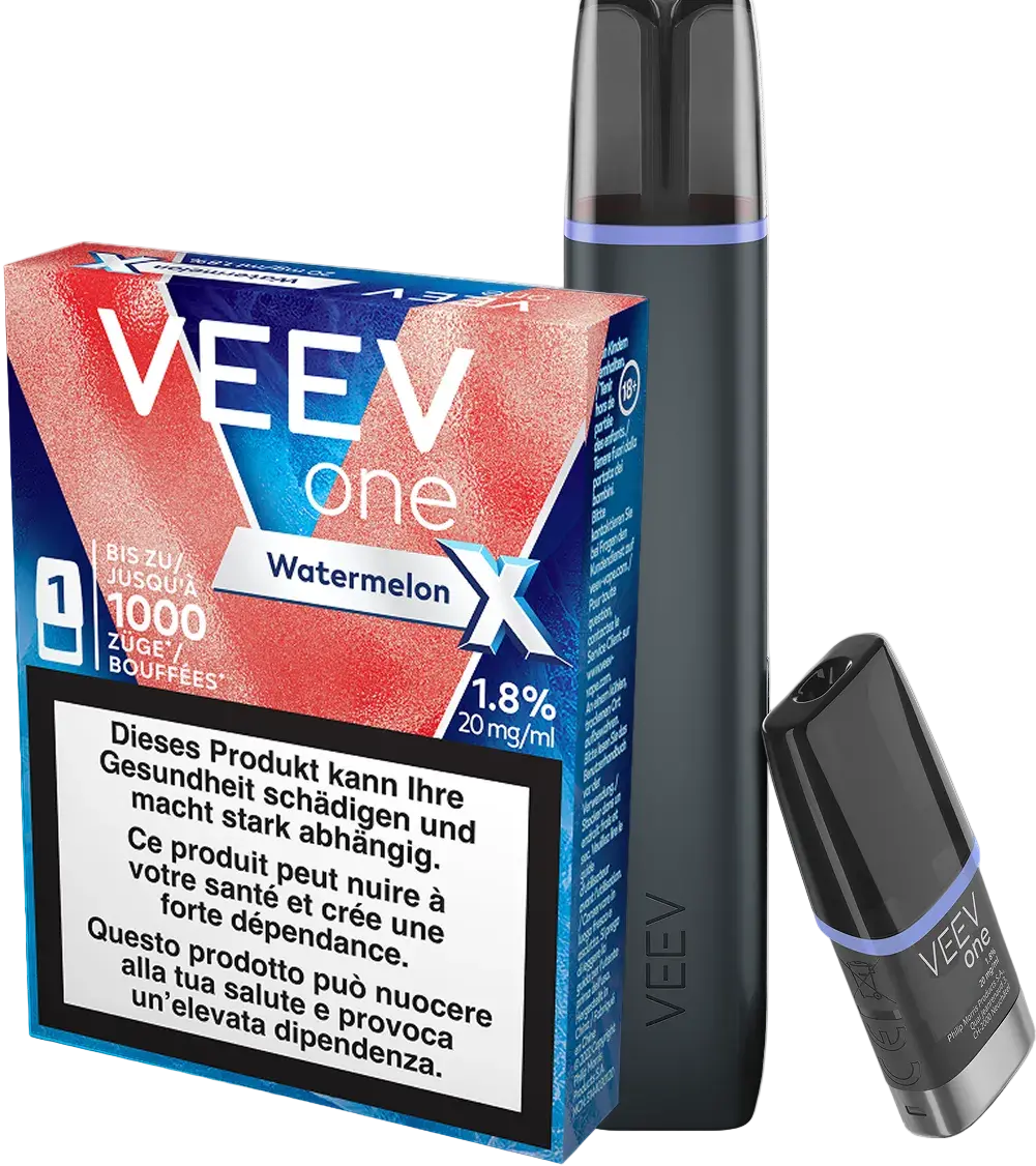 Veev Starter Kit Blue Raspberry + Watermelon Extra Pod 1