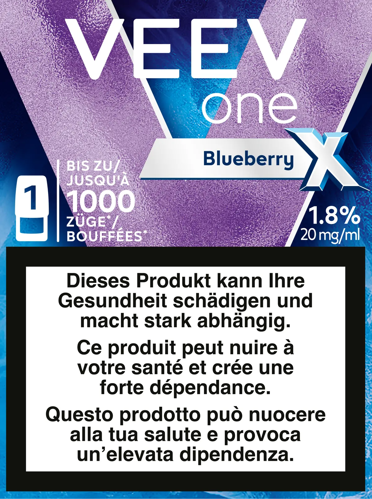 Veev One Blueberry Extra Pod 20Mg 1