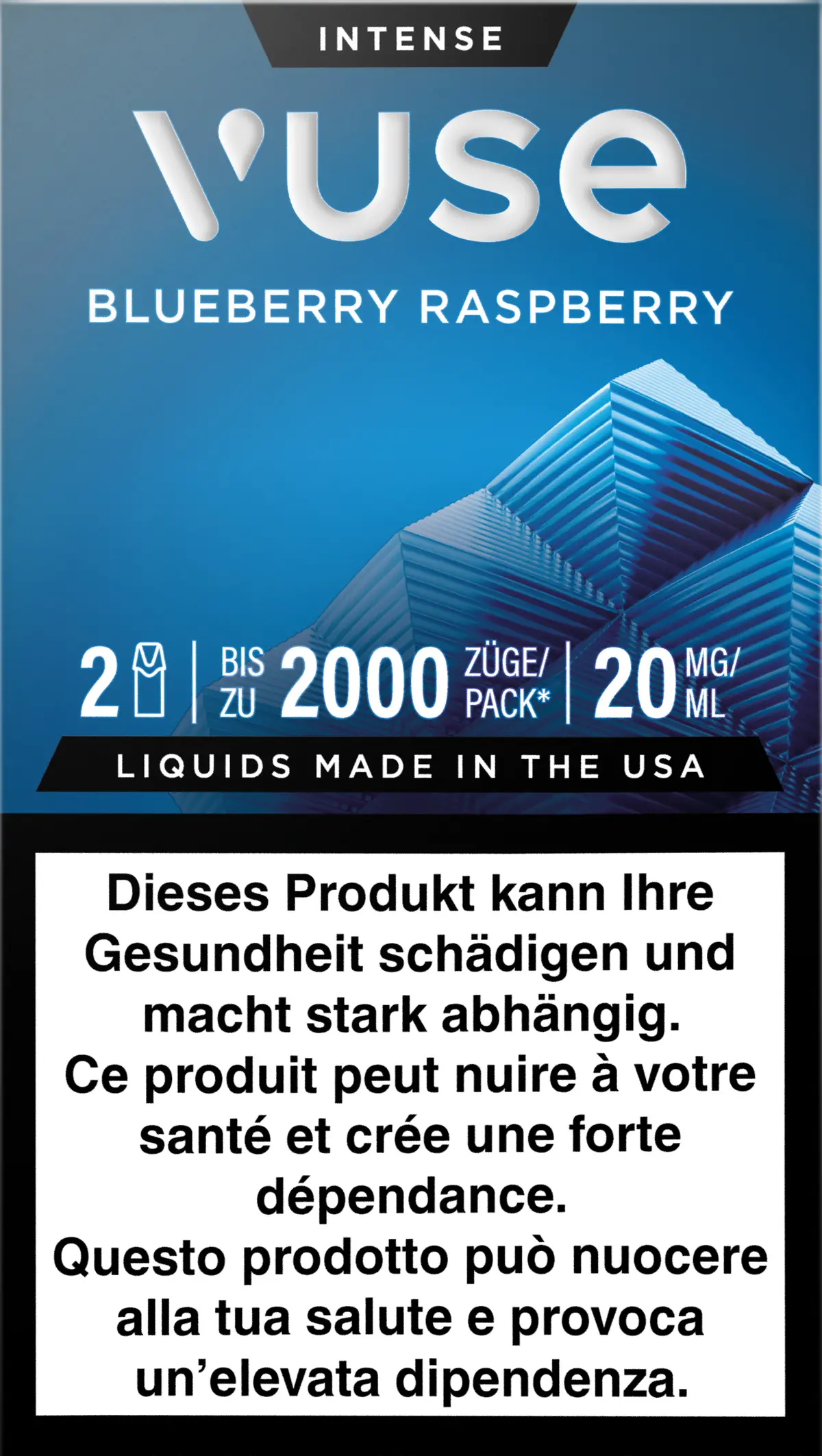 Vuse Pod Blueberry Rasperry 20Mg 2Pods 1