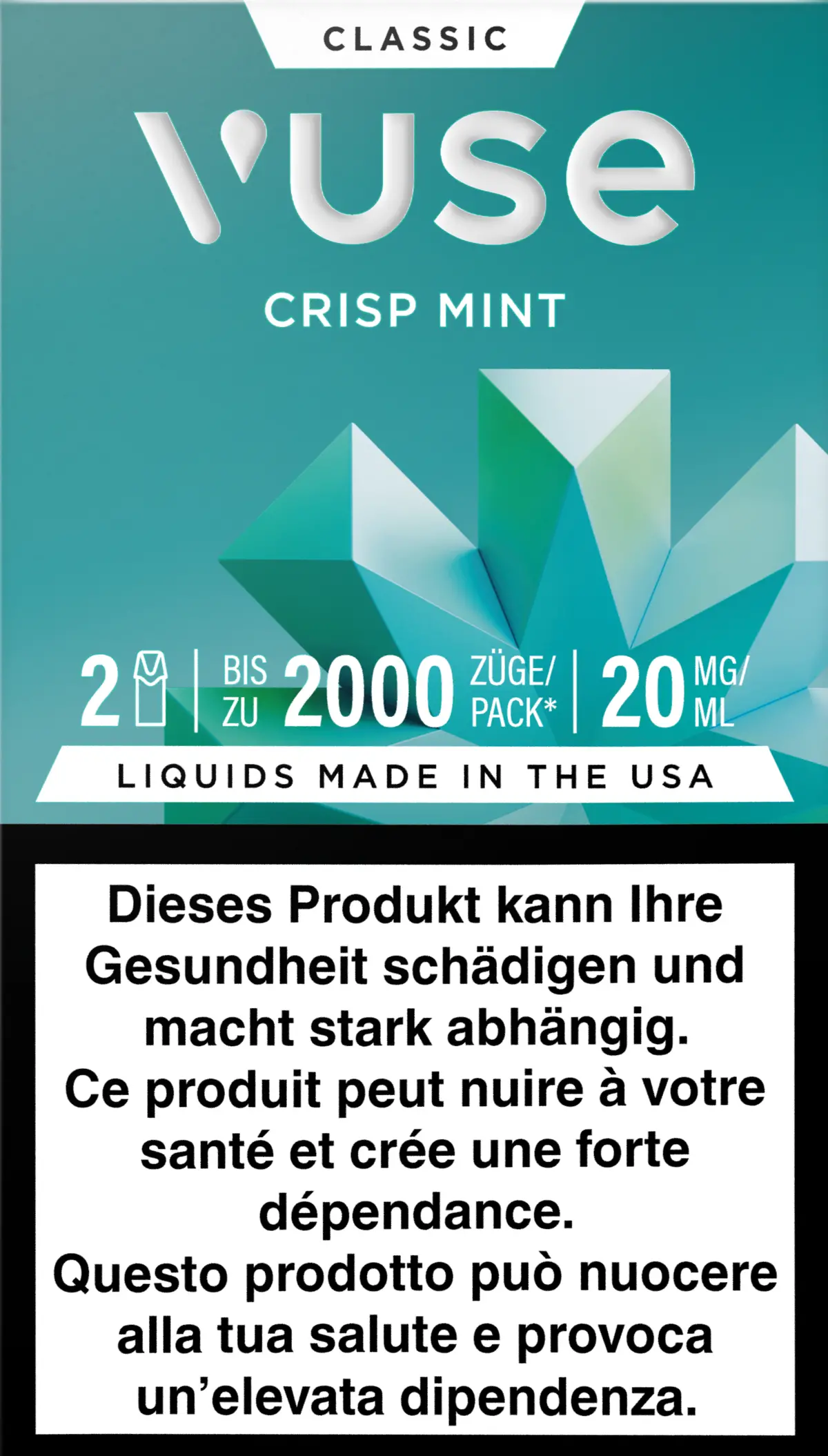 Vuse Pod Crisp Mint 20Mg 2Pods 1