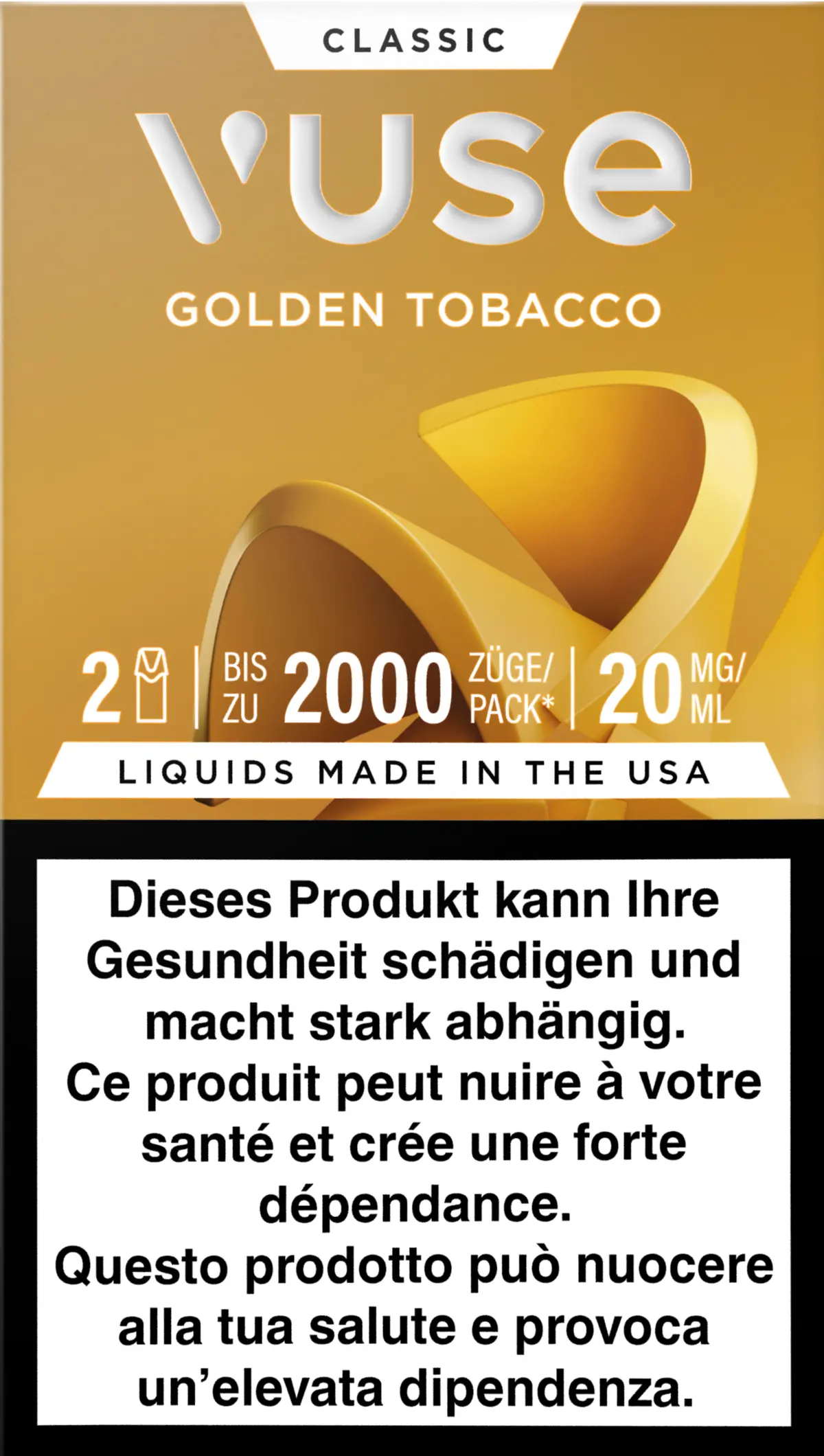 Vuse Pod Golden Tobacco 20Mg 2Pods 1