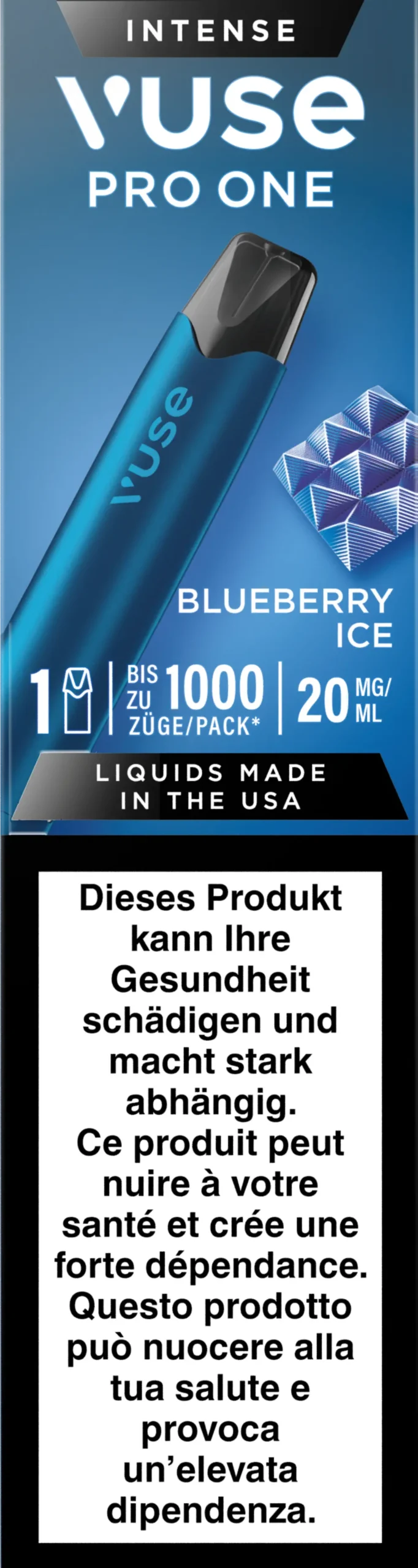 Vuse Pro One Pen Blueberry Ice 20Mg 1