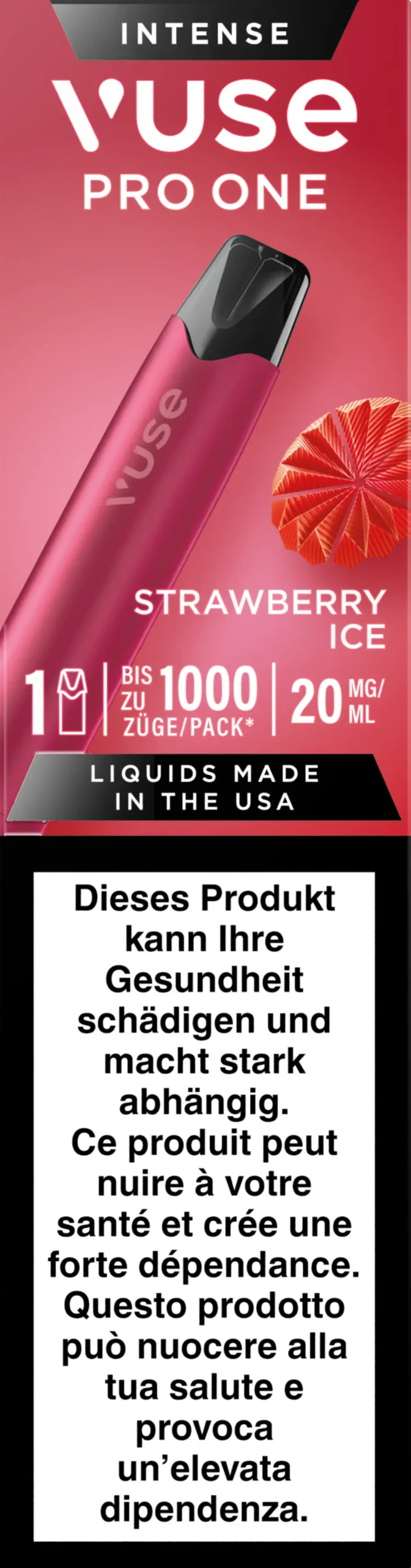Vuse Pro One Pen Strawberry Ice 20Mg 1