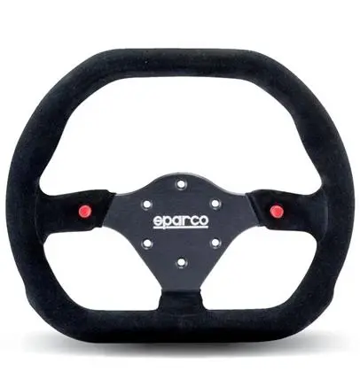 Sparco Strwhl 310X260 Suede Black 1