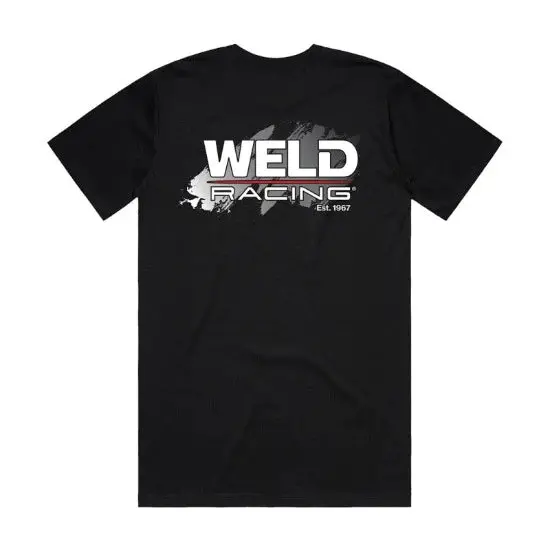Weld Racing Black Xl Tee Shirt With Grey Splash 1