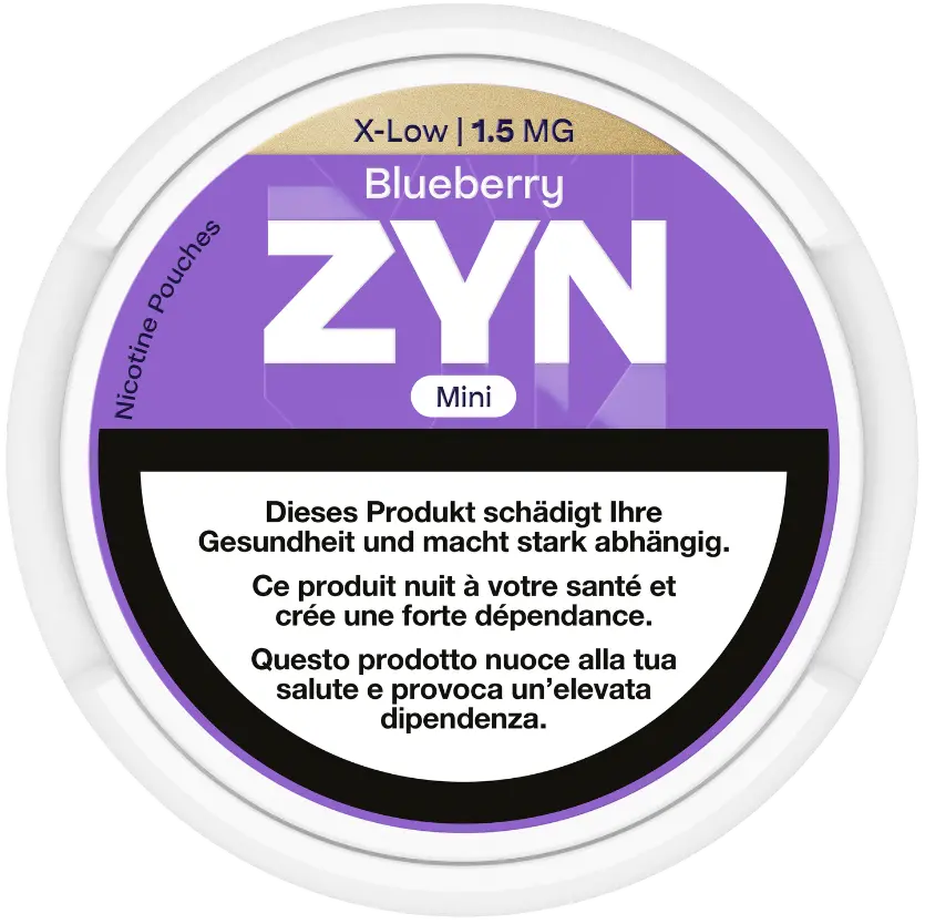 Zyn Blueberry Mini X-Low 1.5Mg 1