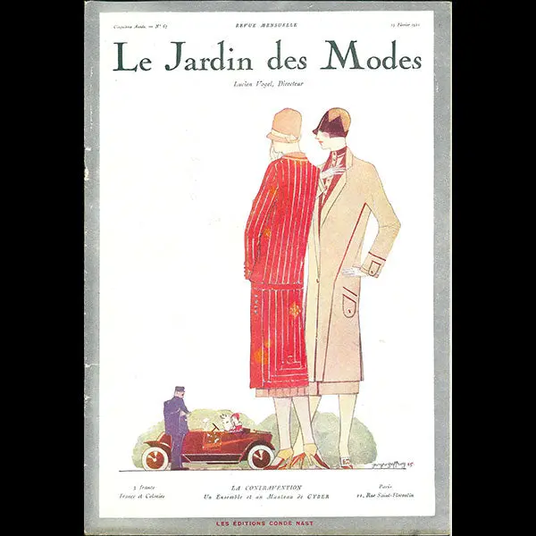 Le Jardin Des Modes, N°67, 15 Février 1925, Couverture De Georges Geffroy 1