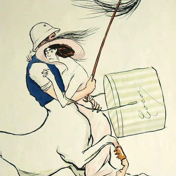 Coco Chanel Et Boy Capel, Caricature De Sem Pour L'album Tangoville (1913) 2
