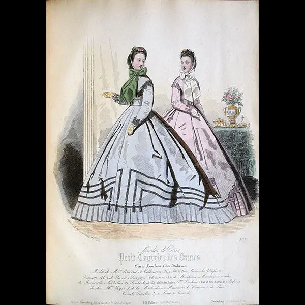 Dessin D'hippolyte Pauquet Pour Le Petit Courrier Des Dames (1864) 2