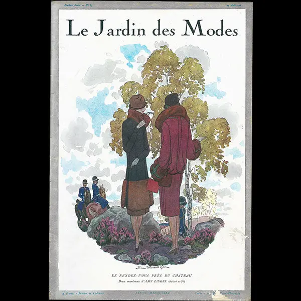 Le Jardin Des Modes, N°85, 15 Août 1926, Couverture De Pierre Brissaud 1