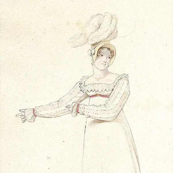 Horace Vernet - Dessin Pour Le Journal Des Dames Et Des Modes (1813) 2