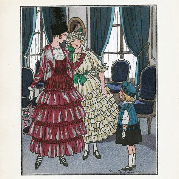 Gazette Du Bon Ton - Tu Diras Bonjour Robes D'après-Midi De Jeanne Lanvin Planche De Pierre Brissaud (N°3, 1914) 2