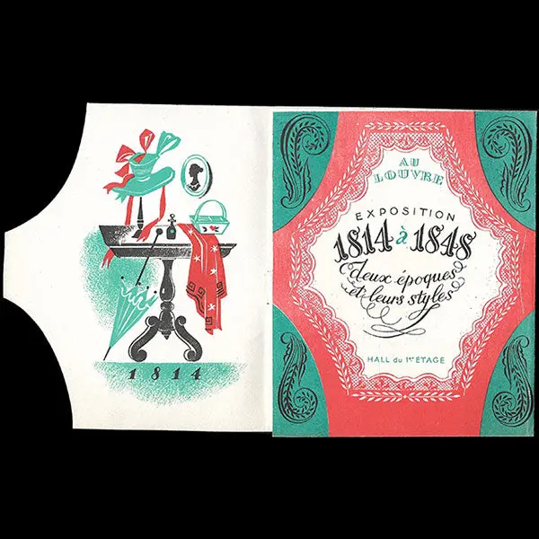 Au Louvre - Plaquette De L'exposition 1814 À 1848, Deux Époques Et Leur Style (1945) 2