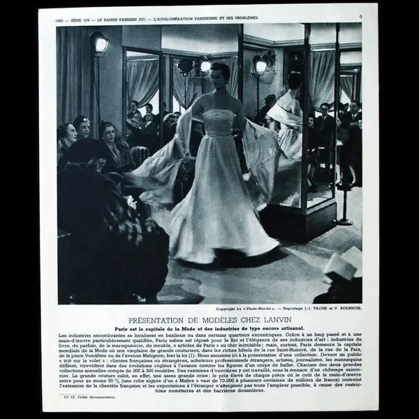 Présentation De Modèles Chez Lanvin (1953) 1