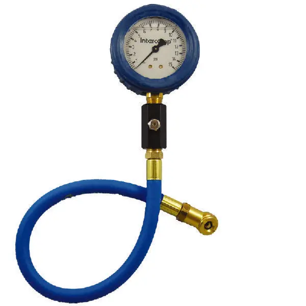 Intercomp 2.5" Deluxe Liquid Filled 15Psi Air Pressure Gauge 1