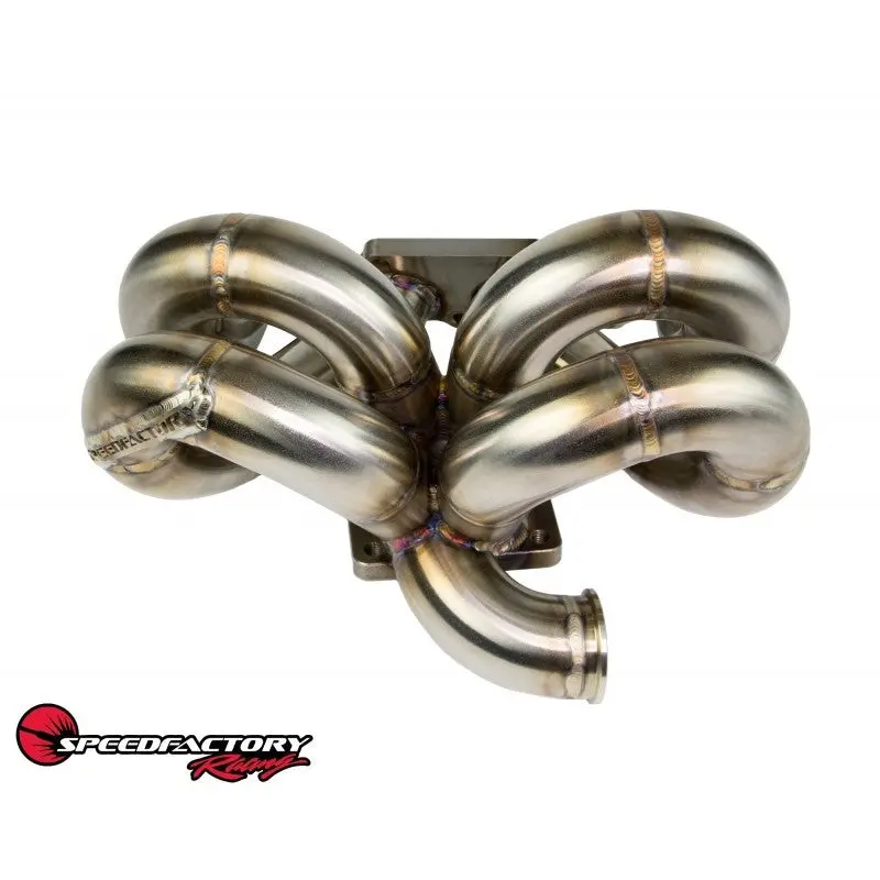 B Series Speedfactory Racing A/C Compatible Ramhorn Turbo Manifold 1