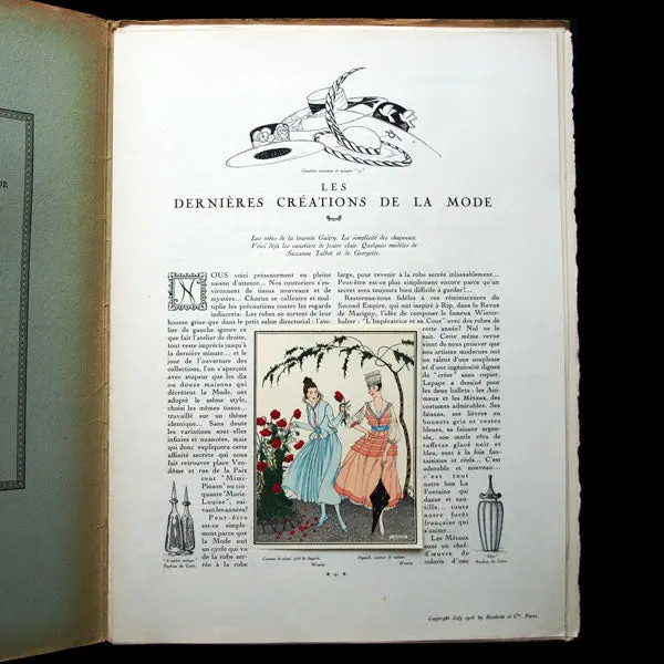 Les Elégances Parisiennes, Publication Officielle Des Industries Françaises De La Mode, Juillet 1916, N°4 2
