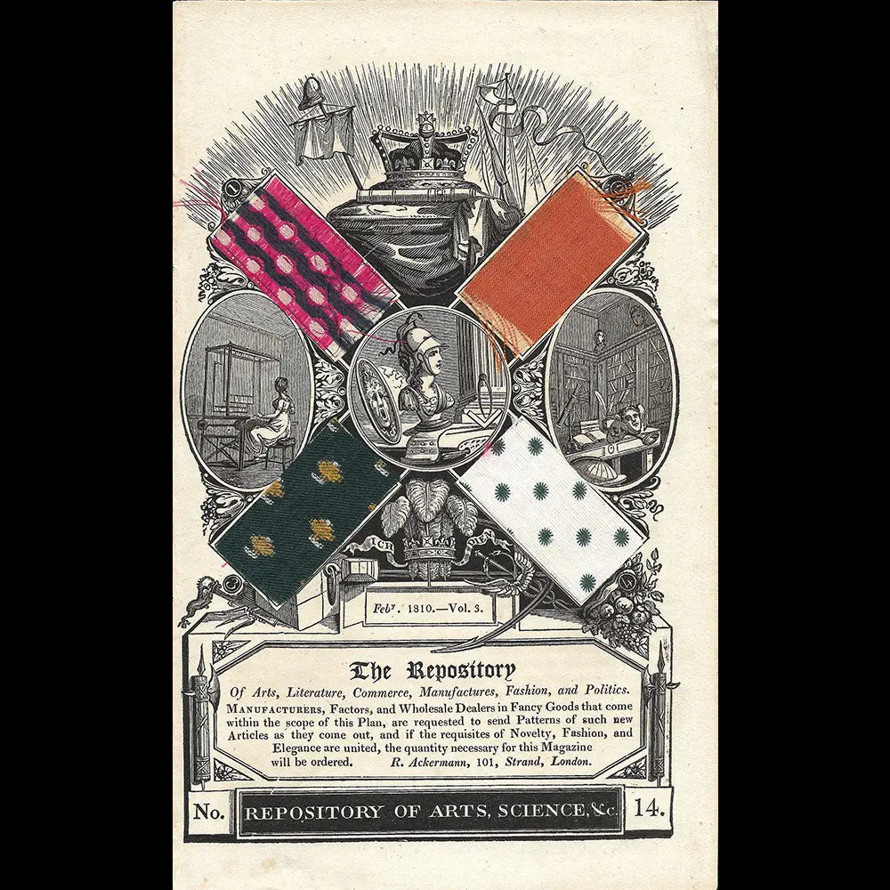 The Repository Of Arts, Literature, Commerce, Manufactures, Fashion, And Politics - Planche Du N°14, February 1810 1