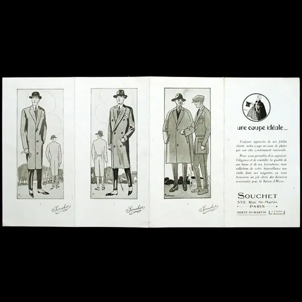 Une Coupe Idéale, Par Le Tailleur Souchet, 332 Rue Saint-Martin À Paris, Illustrations De Chaplet Circa 1920) 2