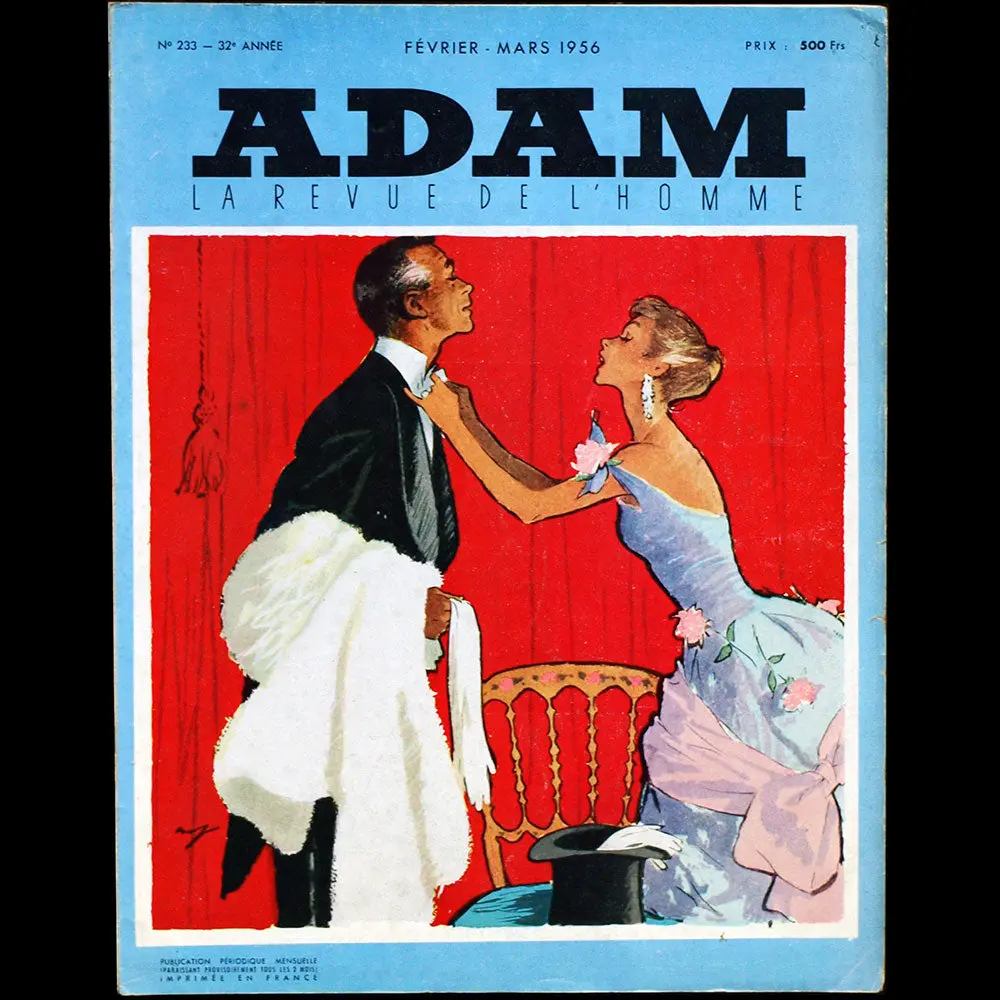 Adam, La Revue De L'homme (Février-Mars 1956), Couverture De Hof 1
