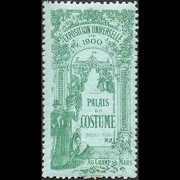 Exposition Universelle De 1900 - Timbres Souvenir Du Palais Du Costume, Projet Felix (1900) 1