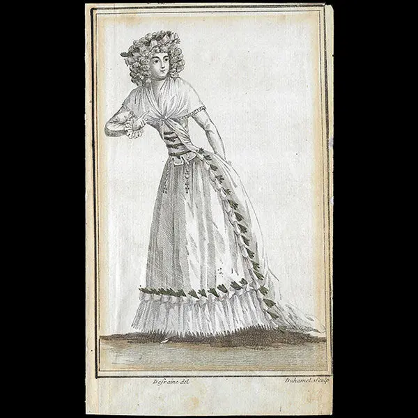 Magasin Des Modes Nouvelles Françaises Et Anglaises, Planche 3, 2Ème Cahier - Habit De Bal (1788) 1