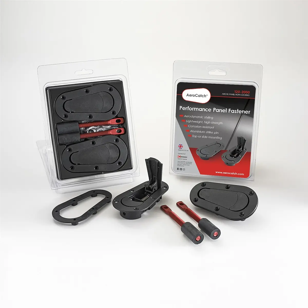 Aerocatch 120 Series Plus Flush Mount Hood Pins 2