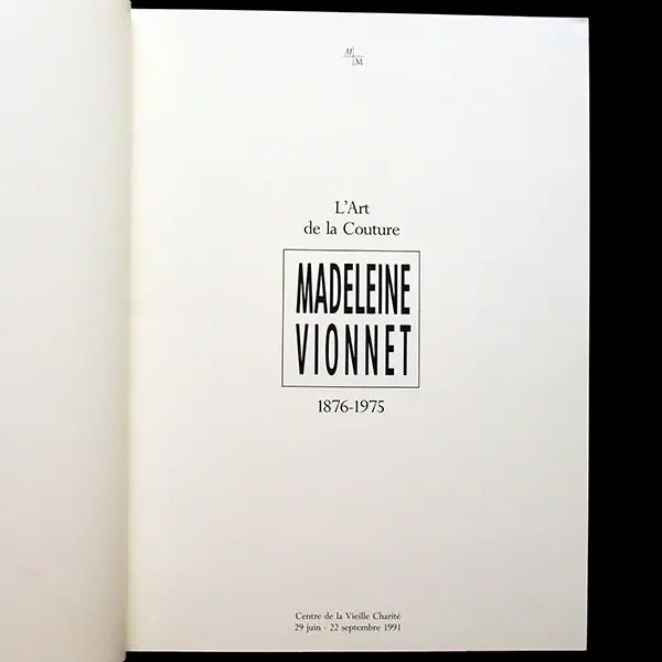 Vionnet - Madeleine Vionnet, L'art De La Couture (1991) 2