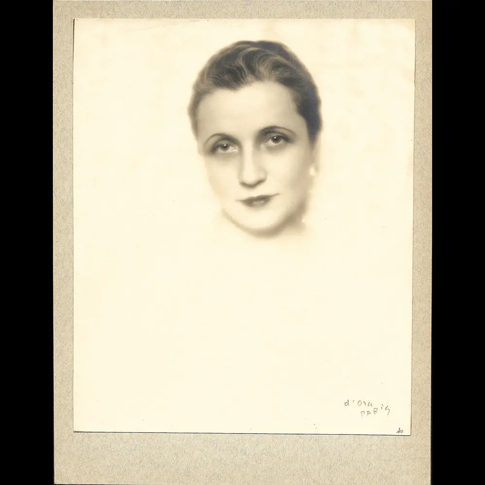 Agnès Rittener - Portrait De La Modiste, Tirage De D'ora (1925-1930) 1