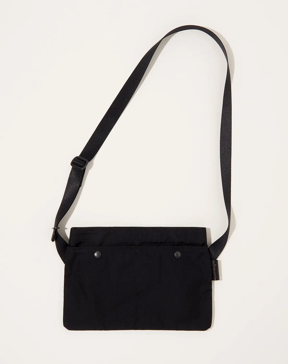 Gabardine Sacoche In Black 1