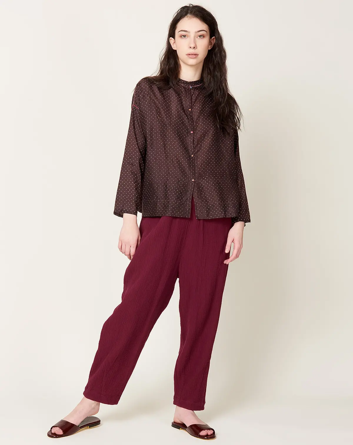 Prima Arabesque Pants In Wine 1