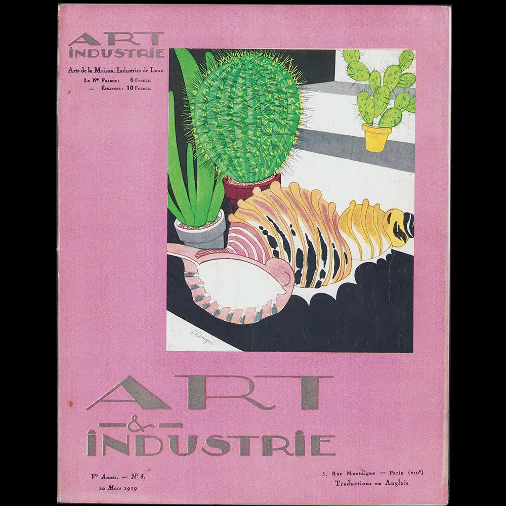Art Et Industrie, Mars 1929, Couverture De Léon Benigni 1