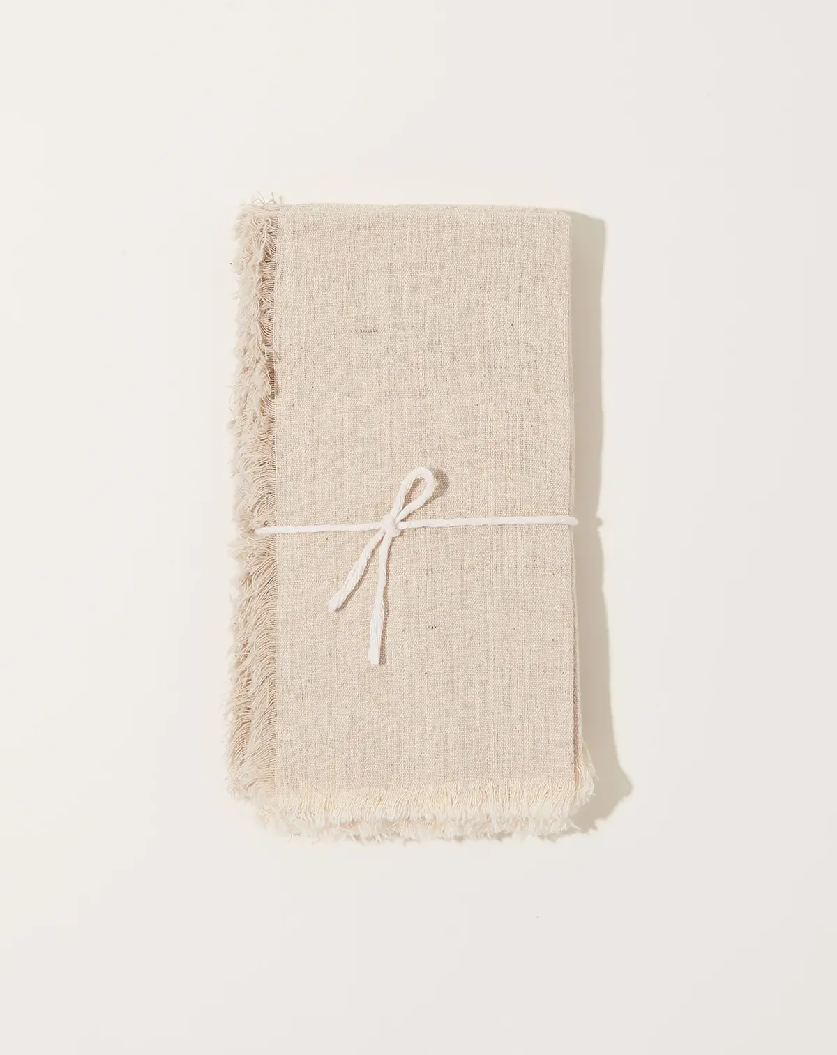 Natural Dye Napkin Set In Ecru 1