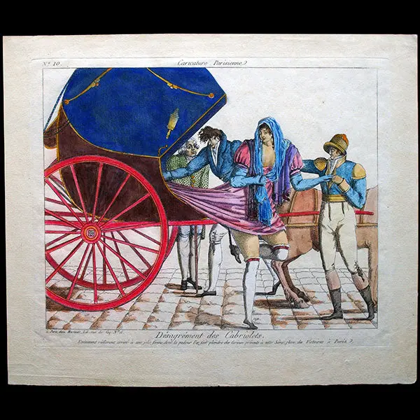 Martinet - Caricature Parisienne, Gravure N°10, Désagrément Des Cabriolets (1807) 1