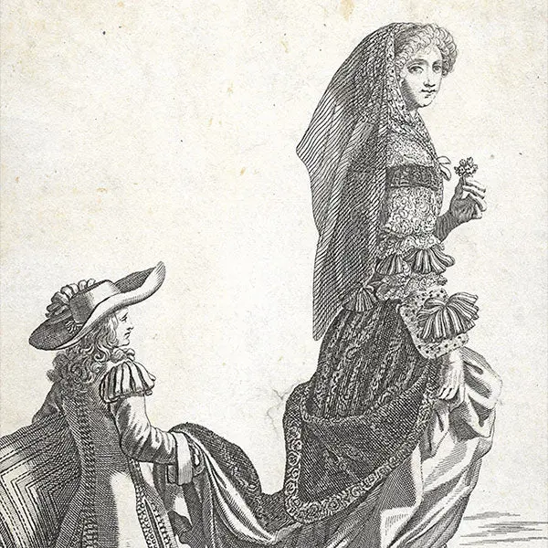 Jean Lepautre - Dame En Habit De Ville (Circa 1676) 2
