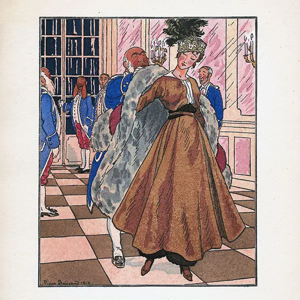 Gazette Du Bon Ton - Qui Dois-Je Annoncer ? Robe De Visites De Chéruit, Planche De Pierre Brissaud (N°2, 1914) 2