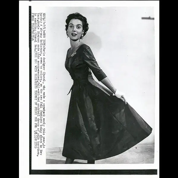 Chanel - Robe De Cocktail D'adele Simpson Pour 1954 1