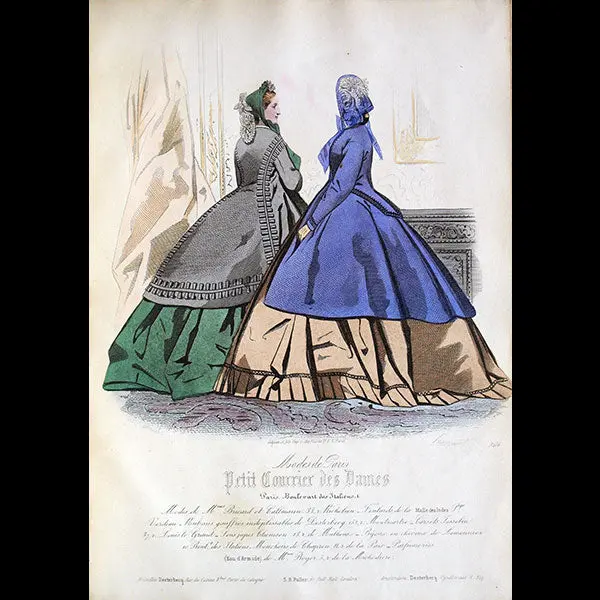 Dessin D'hippolyte Pauquet Pour Le Petit Courrier Des Dames (1864) 2