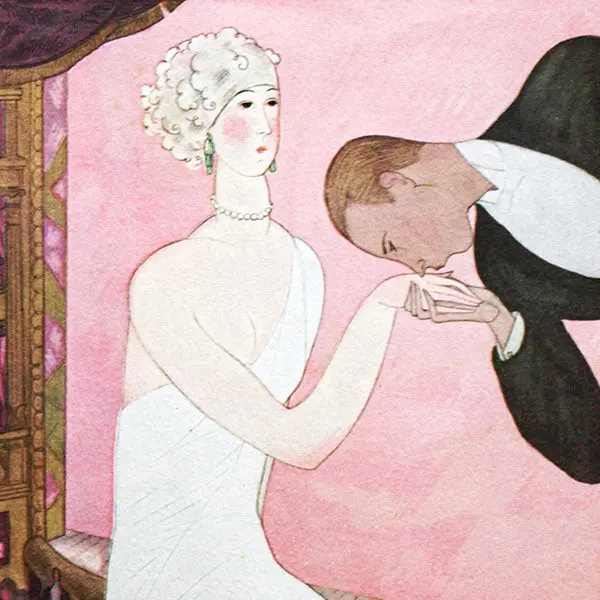 Georges Lepape - Le Baise-Main Dans La Loge (1923) 2