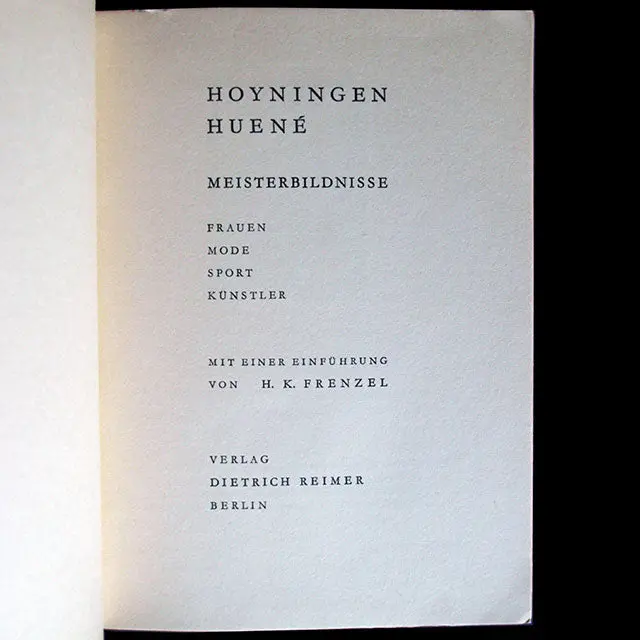 Hoyningen Huené, Meisterbildnisse (1932) 2