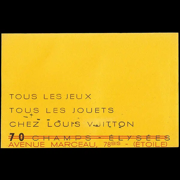 Louis Vuitton - Buvard Tous Les Jeux, Tous Les Jouets (1954) 1
